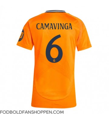 Real Madrid Eduardo Camavinga #6 Udebanetrøje Dame 2024-25 Kortærmet